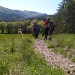 Nordic walking session around Annecy (Haute-Savoie)