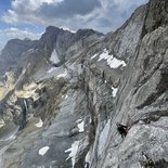 Multi-pitch climbing in the Hautes-Pyrénées