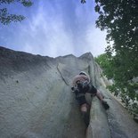 Traditional climbing course in Annot