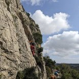 Perfectionnement escalade en falaise (Pyrénées-Orientales)
