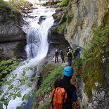 Canyoning in the Malvaux gorges (Jura)