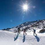 Snowshoeing on Coscione plateau