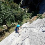 Crolles via ferrata: complete "Vire des Lavandières"