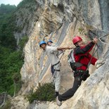 Hourat via corda (Laruns, Pyrénées-Atlantique)