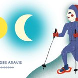 Raquettes à la pleine lune et dîner dans les Aravis