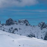 Snowshoeing on Coscione plateau