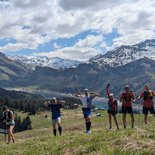 Discovering trail running in the mountains (Beaufortain, Savoie)
