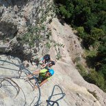 Crolles via ferrata: "le Grand Dièdre" (Isère)