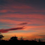 Coucher de soleil sur la montagne de Lure (Lubéron)