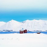 Ski touring in the fjords of western Iceland