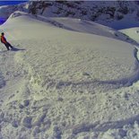 Snowboard freeride à l'Alpe d'Huez