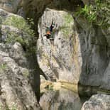 Canyoning in the "ravin des Arcs" (Hérault, Montpellier)