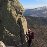 Climbing: the Spitzkoepfe ridge (Hohneck, Vosges)