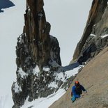 Mountain climbing course: the cracks of Chamonix