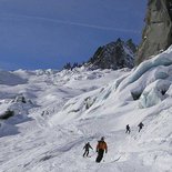 Ski touring-mountaineering course in the Mont-Blanc massif