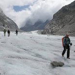 Recherche des cristaux dans le massif du Mont-Blanc