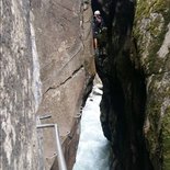 Via ferrata des gorges d'Ailefroide à Pelvoux (Hautes-Alpes)