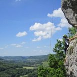 Séance d'escalade à Baume-les-Dames (Doubs)