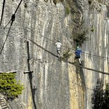 Roche au Dade via ferrata (Morez, Jura)