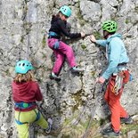 Séance d'escalade en extérieur (Pays de Savoie)