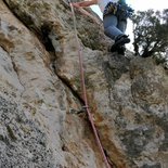 Vers l'autonomie en grande voie d'escalade (gorges de la Jonte)