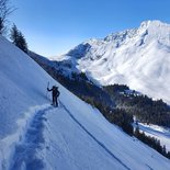 Crossing the Hautes Bauges by ski touring