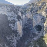 Via corda du Trou du Renard (Gorges du Verdon)