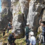 Découverte de l'escalade en falaise en  Bourgogne