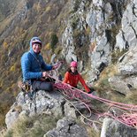 Introduction to multi-pitch climbing (Vosges)
