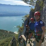 Via ferrata du Roc de Cornillon à Bourdeau (Savoie)