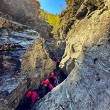 Canyoning in the Roujanel stream (Cévennes)