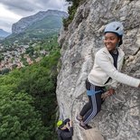 Grenoble via ferrata: les prises de la Bastille