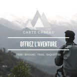 Adventure gift card: trek, bivouac, trail, snowshoeing