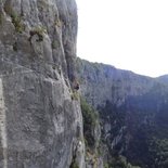 "La Grotte à Carret" via ferrata (Bauges, Savoie)