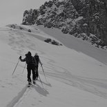 First steps to ski touring course (Vercors, Dévoluy)