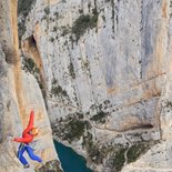 Multi-pitch climbing in Spain