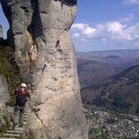 Rochefort via ferrata in Florac (Lozère)