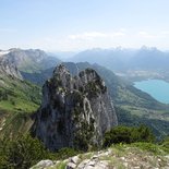 Alpine crossing of the Dents de Lanfon (Haute-Savoie)