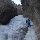 Cascade de glace dans le Queyras / pays du Viso