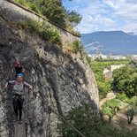 Via ferrata de Grenoble : les prises de la Bastille