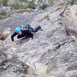 Multi pitch route climbing in Ailefroide (Écrins, Hautes-Alpes)
