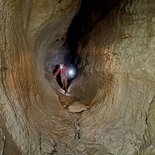 Caving in the Dent de Crolles: The Elisabeth waterfall