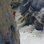 Multi-pitch climbing in the Hautes-Pyrénées