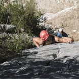 Initiation grande voie d'escalade en Tarentaise (Savoie)