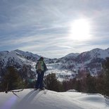 Snowshoeing weekend between France and Italy