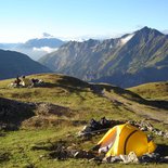 Premier bivouac sauvage dans le Beaufortain (Savoie)