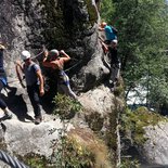 Gorges of Ailefroide via ferrata in Pelvoux (Hautes-Alpes)