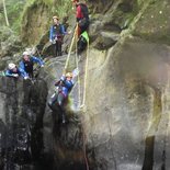 Canyoning in the Jordanne gorges (Cantal)
