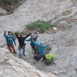 Multi pitch climbing route in Riglos and Peña Rueba