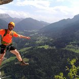 Roche Veyrand via ferrata: full route (Chartreuse)